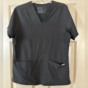 Women’s Figs Casma three pocket scrub top in dri-fit like material
